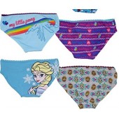 Disney Frozen Girls' & Lil Pony Cotton Spandex Pants 4 Pack - NEW